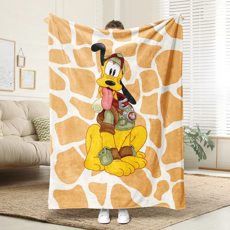 

Disney Goofy Explorer Style Soft Flannel Blanket Warm Throw Sofa Bed Cartoon Blanket Kids Gift Home Decor