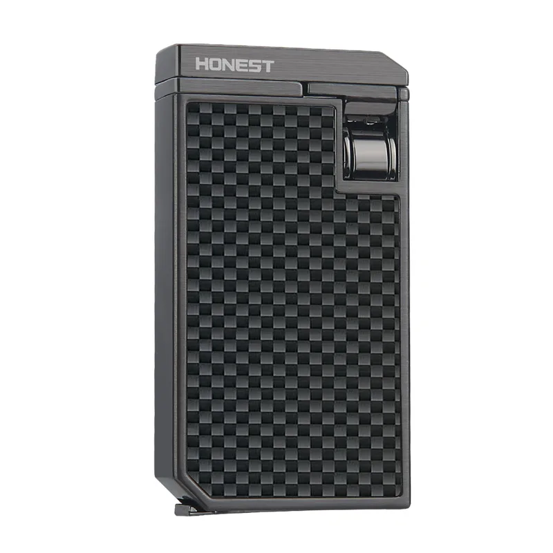 ولاعة شعلة من البوتان الصادق قابلة لإعادة الملء ، لهب نفاث مزدوج ، ولاعة سجائر مع قاطع لكمة ، هدية ولاعة أنيقة للرجال