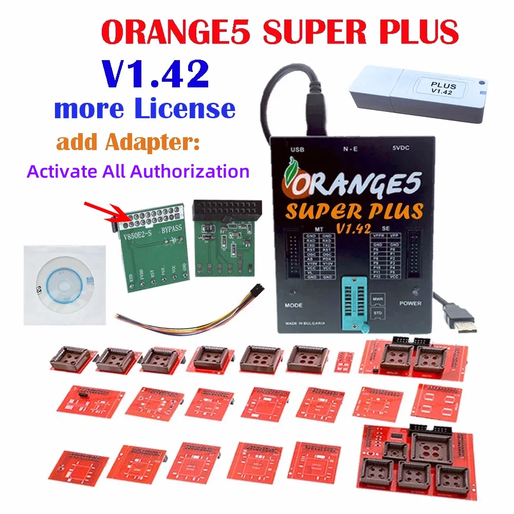 Orange5 Super Plus Full Activation V1.42 Programming With Full Adapter Orange 5 More License F*jitsu V7 RH850 V4 RL78 V850E2S