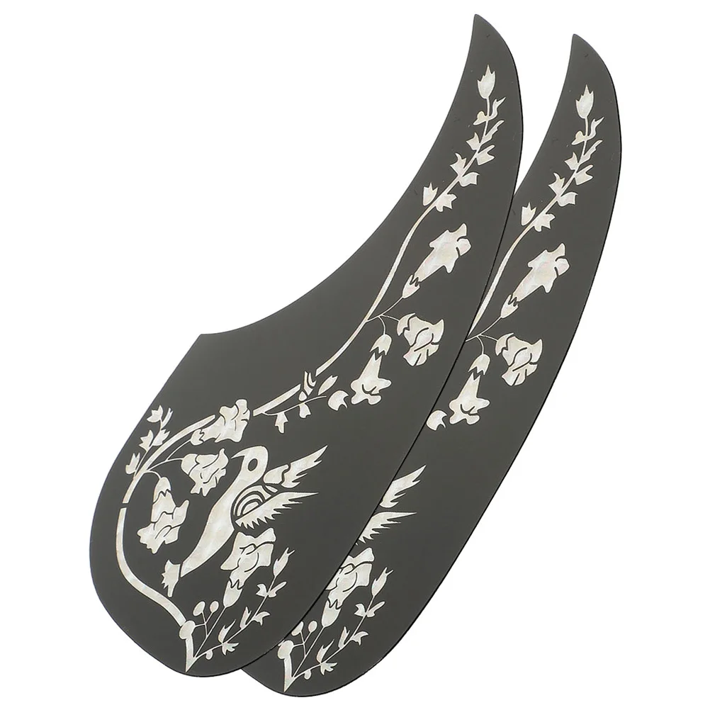 

2Pcs Guitar Protective Pickguards Acoustic Durable Scratch-Resistant Folk Guitar Protective Board Decorative Plate