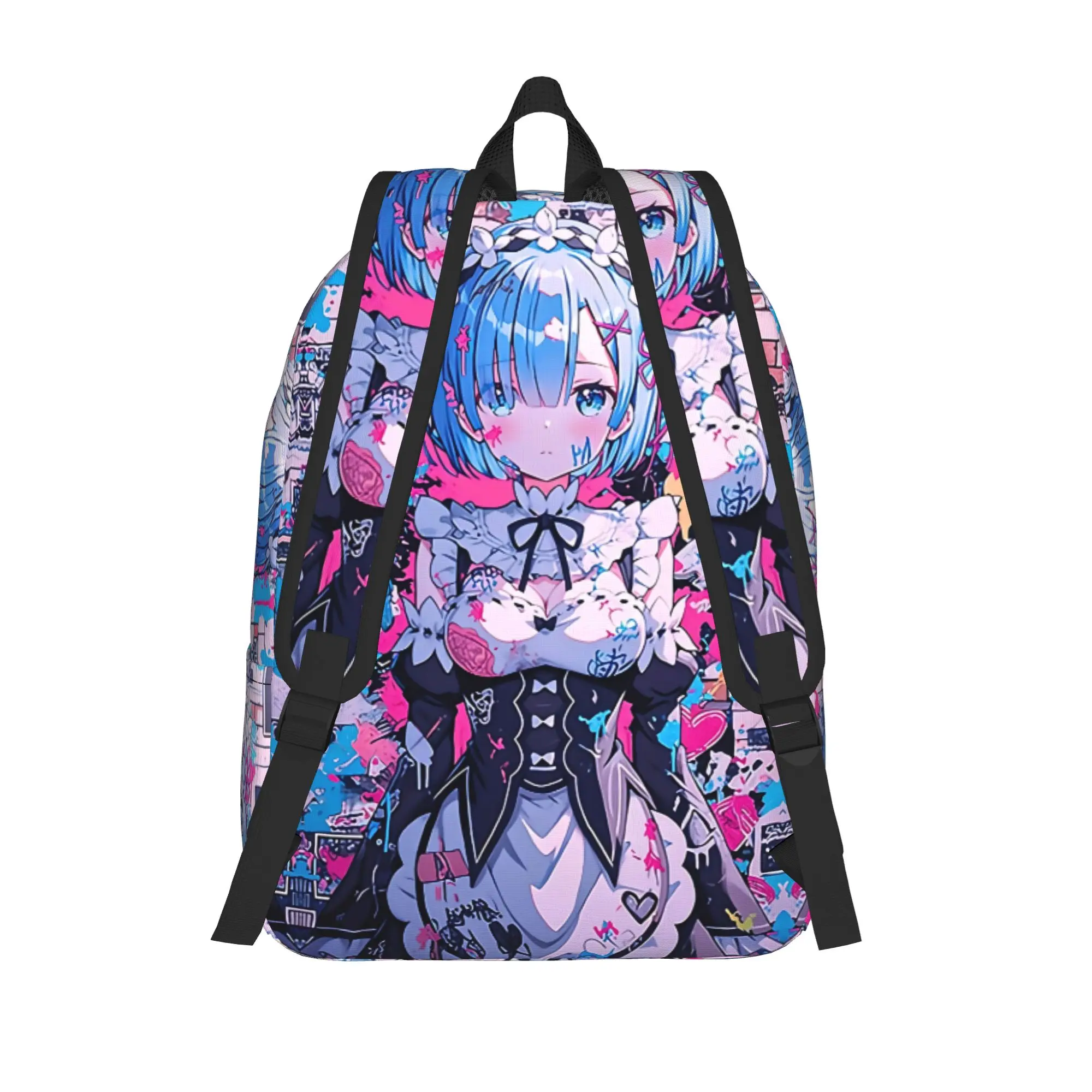 Fashion Re ZERO Anime Backpack  Mochilas New High School Sturdy Shoulder Rucksack
