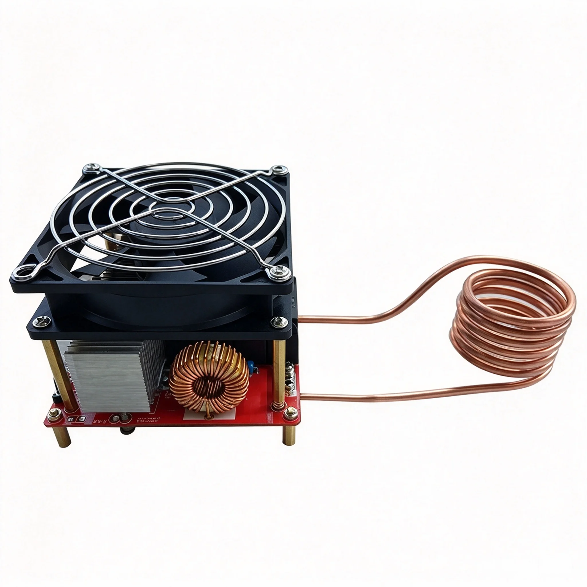 1000W ZVS Induction Heater Kit High Frequency Induction Heating Board with Spiral Copper Pipe for Metal Melting Steel Hardening