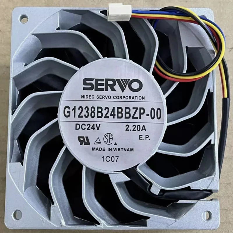 

M New SERVO G1238B24BBZP-00 24V 2.20A 4-wire high air volume equipment fan#QW