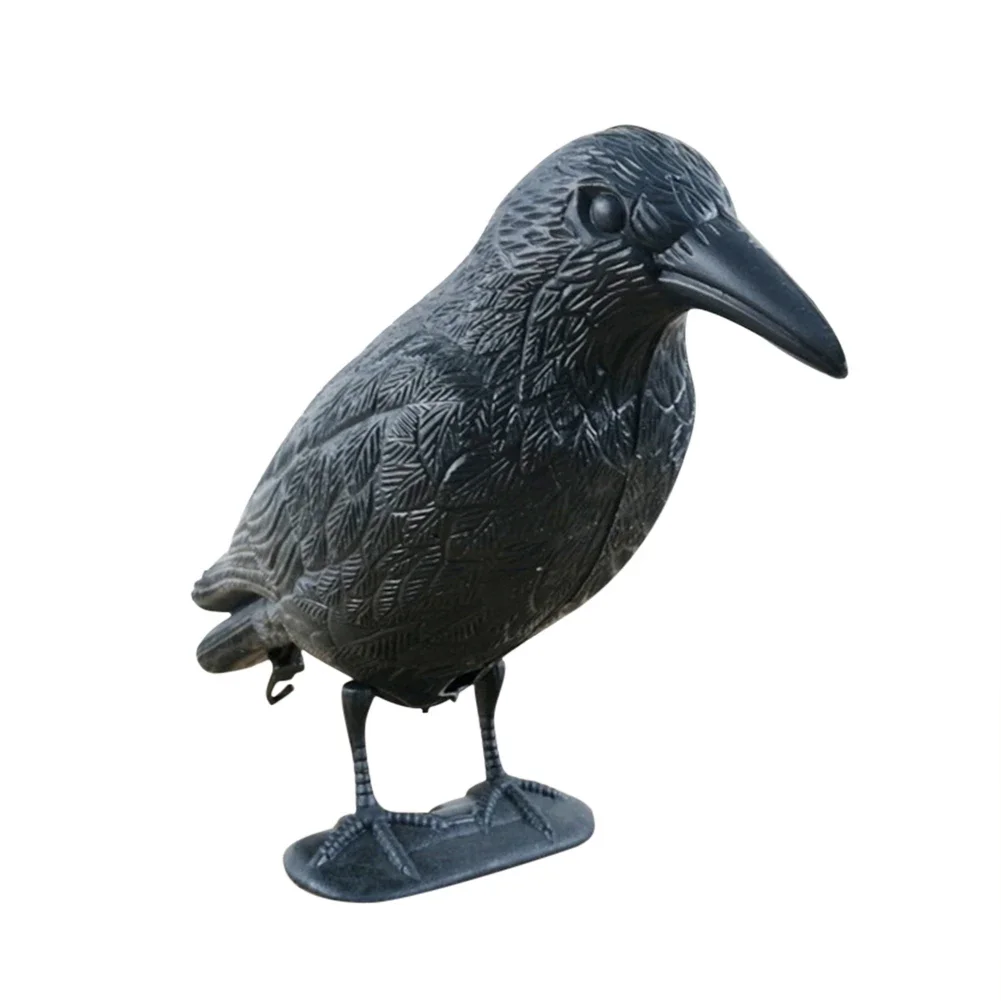 Outdoor Hunting Fake Crow Raven Bird Decoy for Garden Pest Control