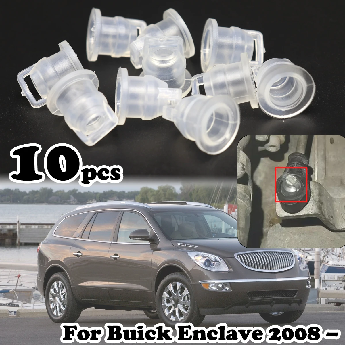 

10pcs Gear Shift Cable Bushing For Buick Enclave 2008 2009 2010 2011 2012 - Automatic Gearbox Line Rubber Sleeve Car Accessories