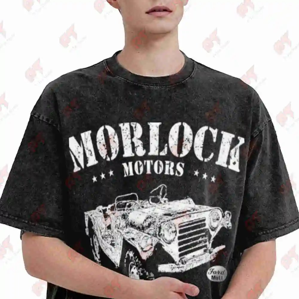 Morlock Motors Steel Buddies Catastrophe Vintage Washed Tee Pure Cotton T-Shirt