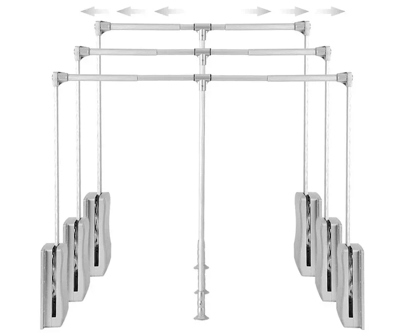 Closet Pull-Down Wardrobe Lift  Rack Cabinet Hanger 890-1210mm Pull Down