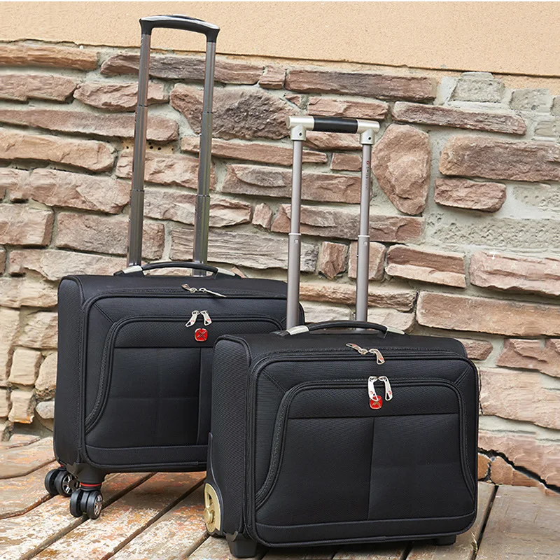 2024 Waterproof and Wear-resistant Carry-on Suitcase Suitcase Lockbox Business Spinner Wheel Oxford Cloth Portable