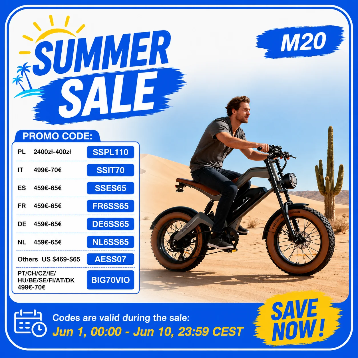Vélo électrique pour adulte, moteur 1000W, batterie 48V 18.2Ah, pneus larges 20x4.0, 7 vitesses, frein à disque, fourche à suspension verrouillable, vélo électrique avec NF