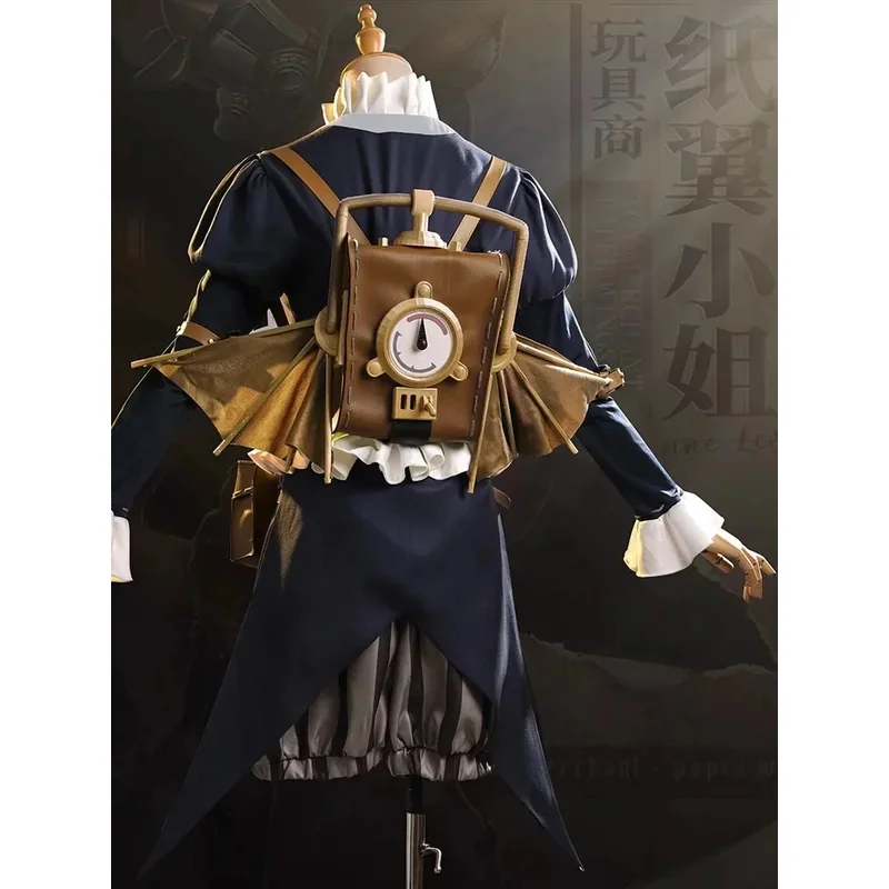 Juego Identity V Paper Wings Toy Merchant Cosplay Costume Identity V Cos Anne Rogers Paper Wings Costume And Wig Prop Halloween