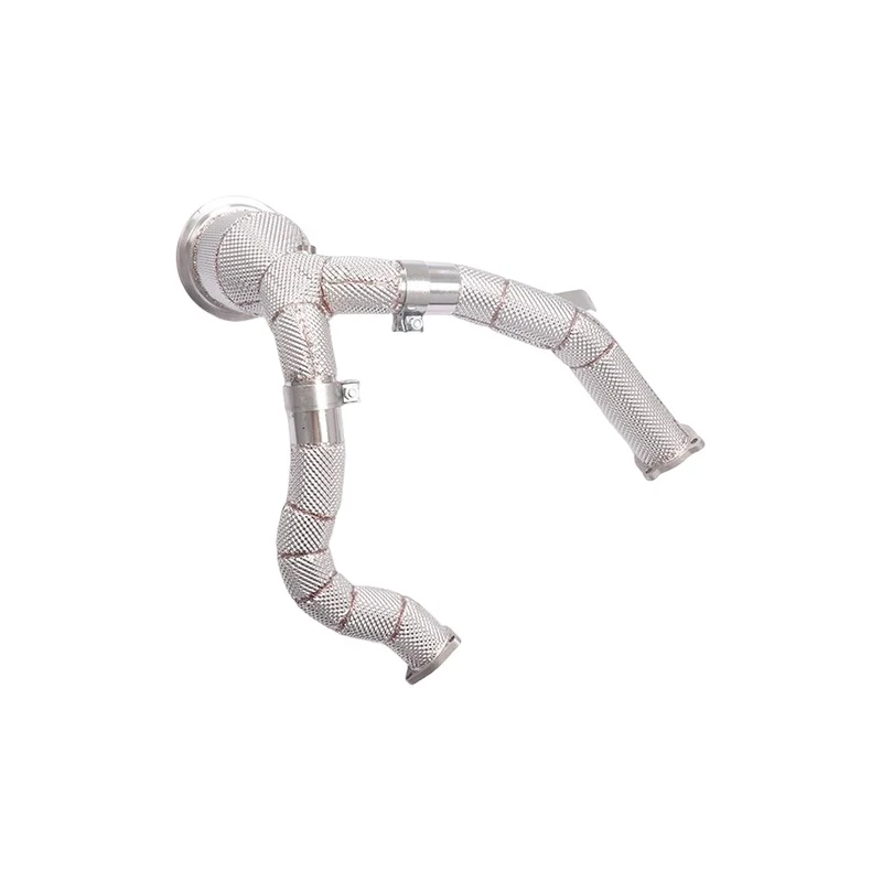Entry-Level Stainless Steel Exhaust Pipe System for Audi A6 A7 C8 3.0T Racing Muffler Head Section Downpipe