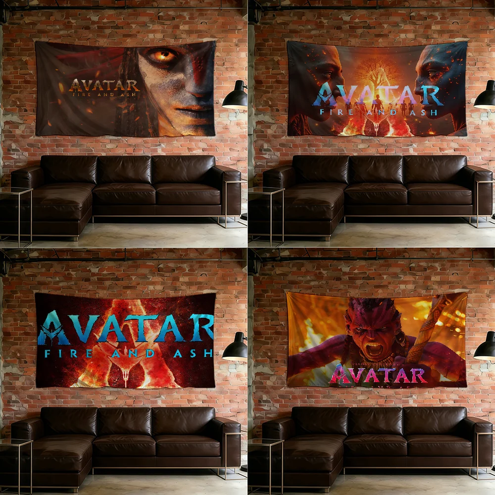 Hot Movie A-Avatar Fire and Ash flag For Room Dorm Camping Picnic Art Style Garage Bar wall Decoration Banner