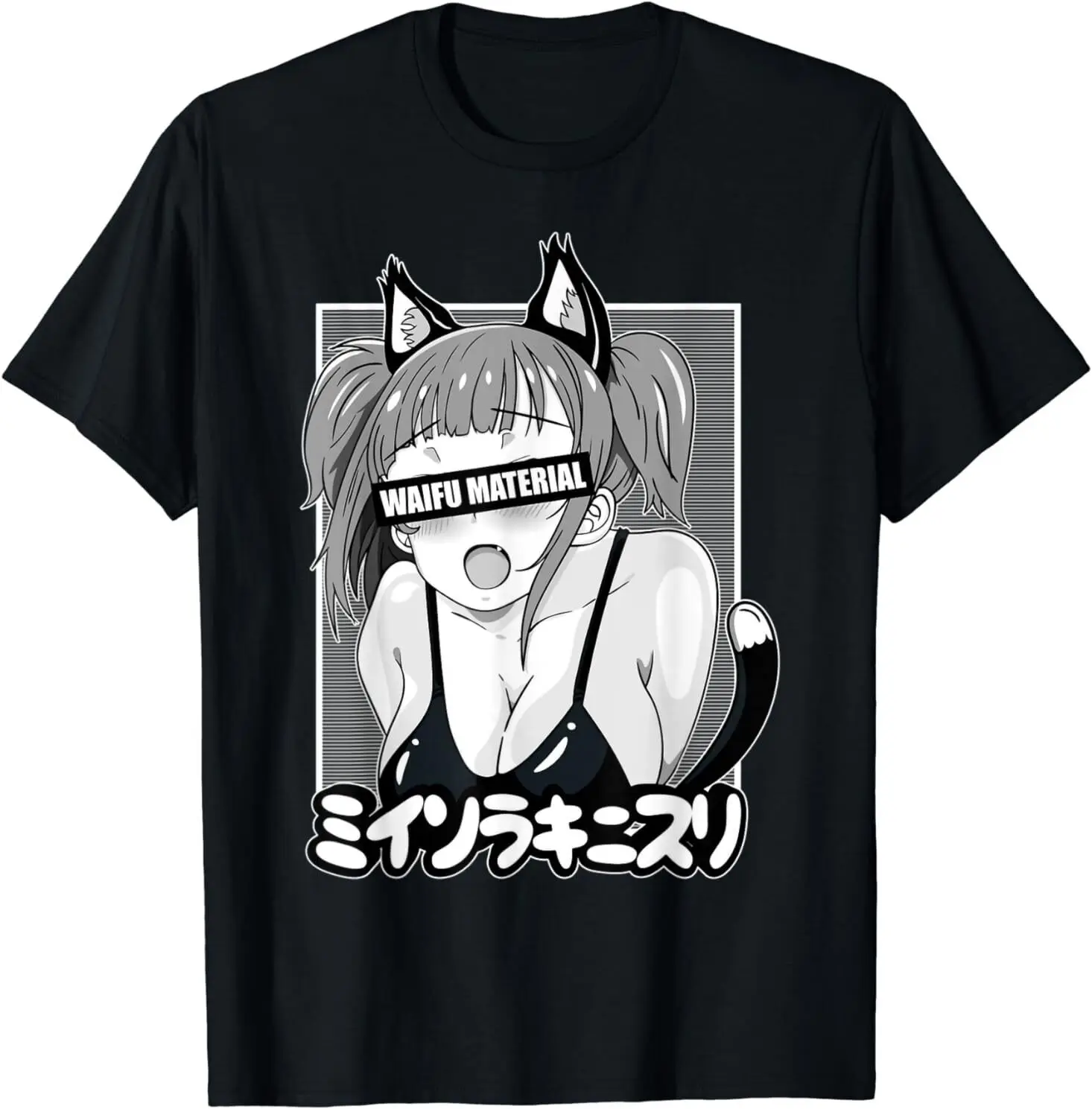 Anime cartoon Waifu Hentai Manga fan girl Japanese aesthetic Gift T-shirt Sexy fashion casual breathable male shirt