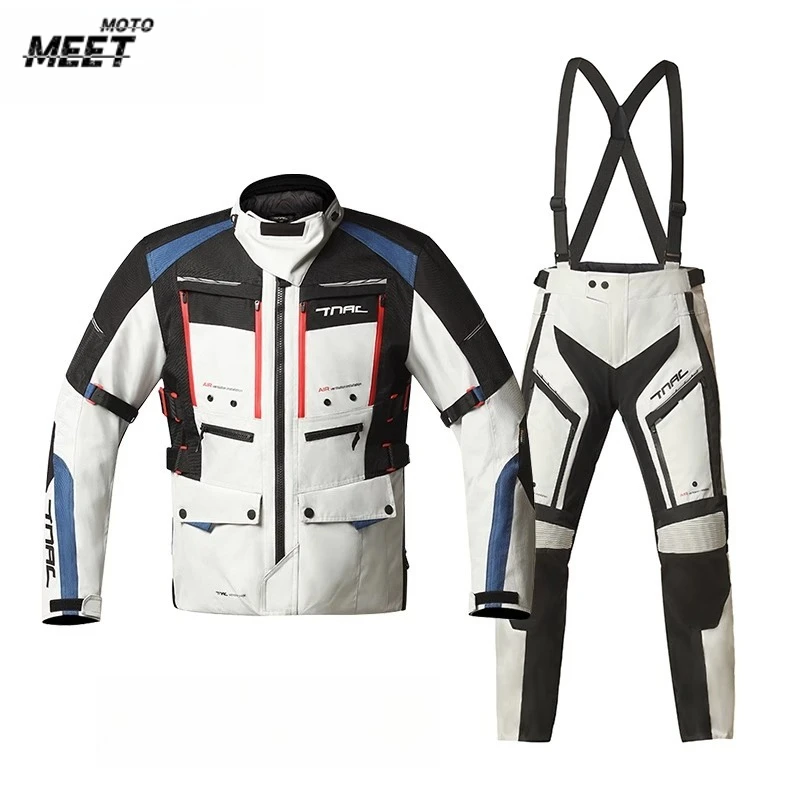 Motocross Jacket Wear-resistant Motorcycle Riding Suits Detachable Warm Inner Liner Rally Suit CE Anti Fall Protective Gear