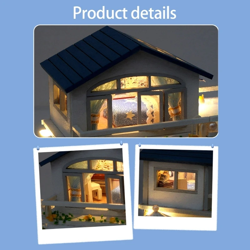 Przyjazny dla początkujących zestaw rzemieślniczy DIY Oaken House Lekkie podziały dokładności cięcia Ilustrowany podręcznik krok