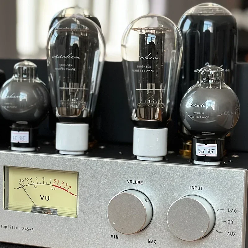 Oldchen 845 Tube Amplifier,Single-Ended Class A 300B 6SN7 Driver Flagship Lamp Amp,LaoChen 300B Push 845 Tube Amplifier