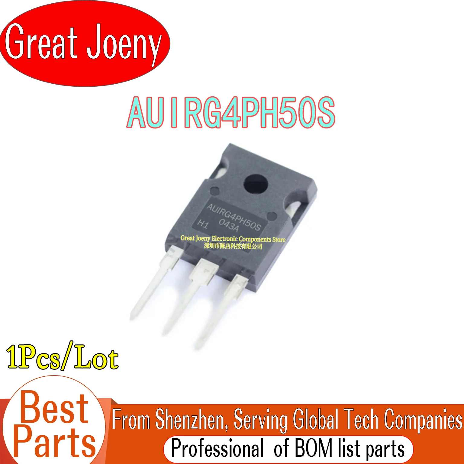 

100% New Original AUIRG4PH50 AUIRG4PH50S IC Chipset TO-247