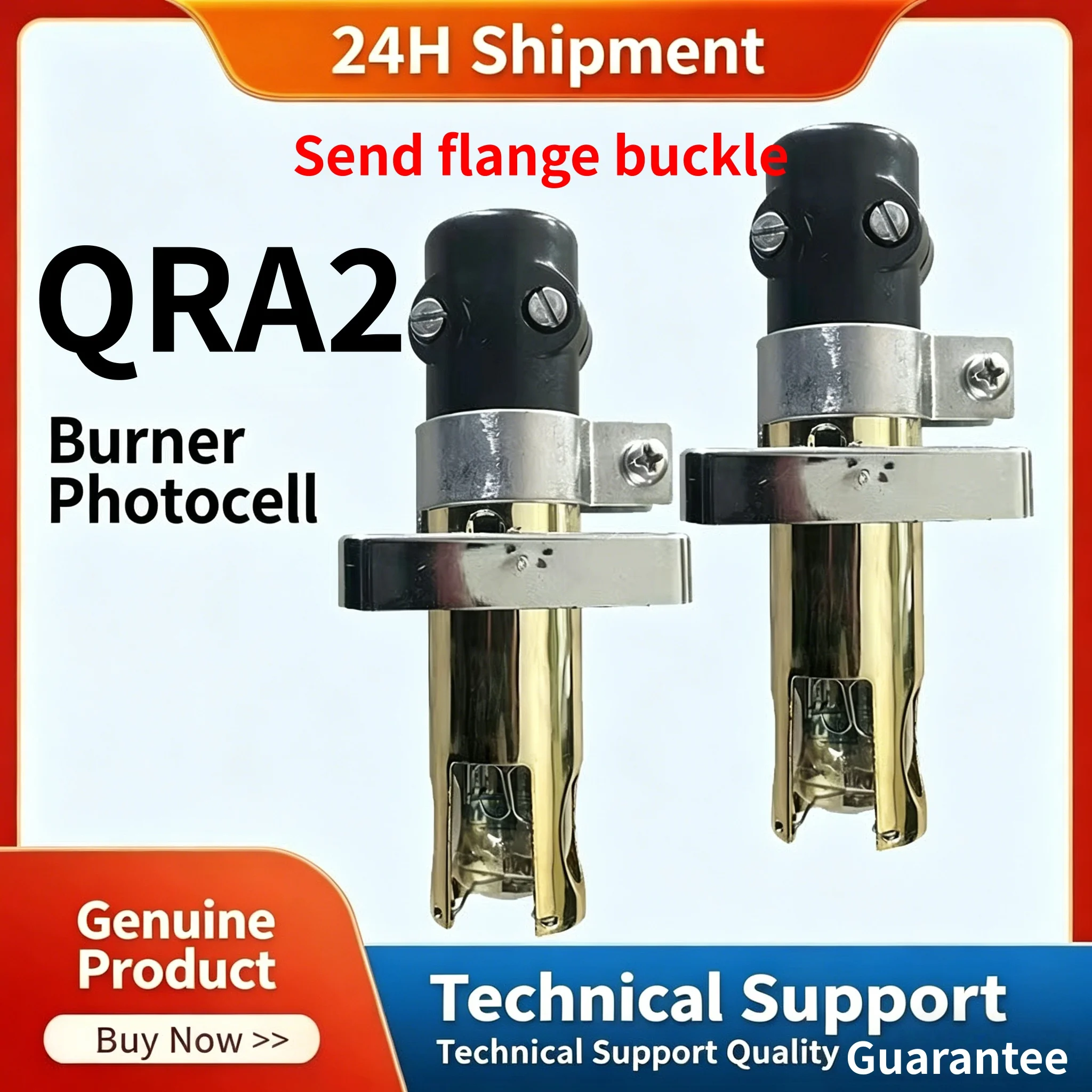 QRA2 Flame Detector Eye UV Sensor Gas Oil Burner Combustion Safety Control Parts, Same Day Shipping
