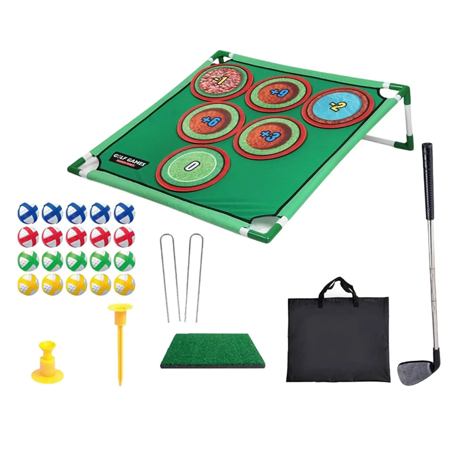 

Golf Chipping Game Set 20 Sticky Balls with Stand Golf Target Game for Playing Family Fun Outdoor Gifts Christmas Toy