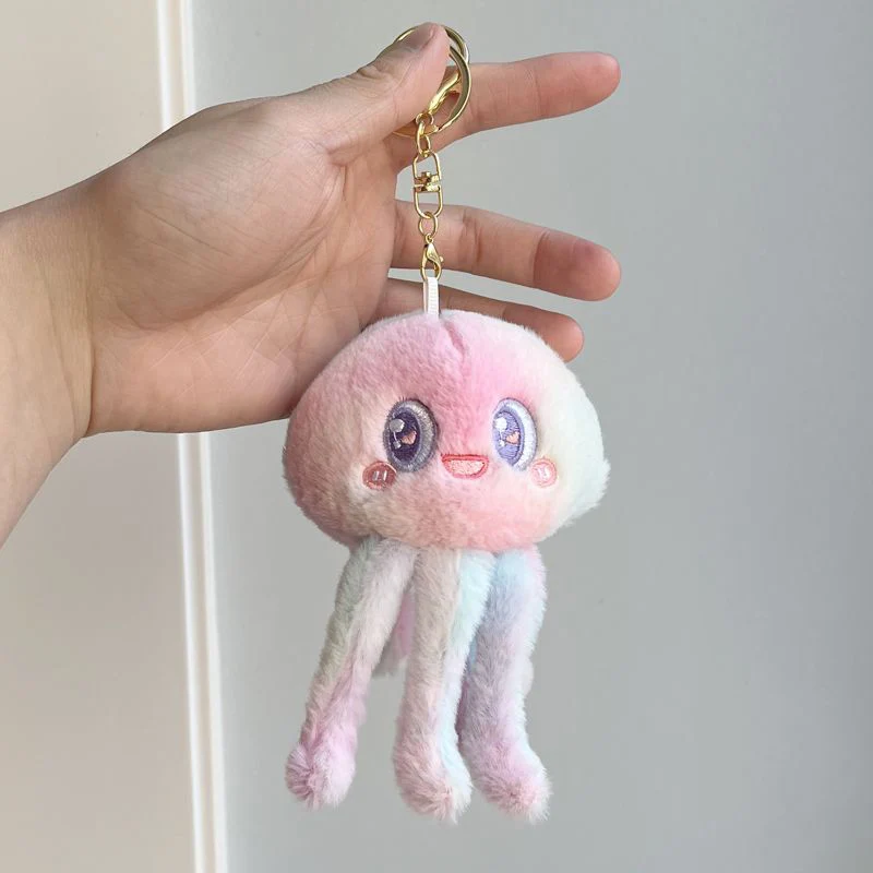 

Cute Little Jellyfish Plush Toy Keychain Cartoon Pendant For Boys And Girls Small Doll For Bag Decoration