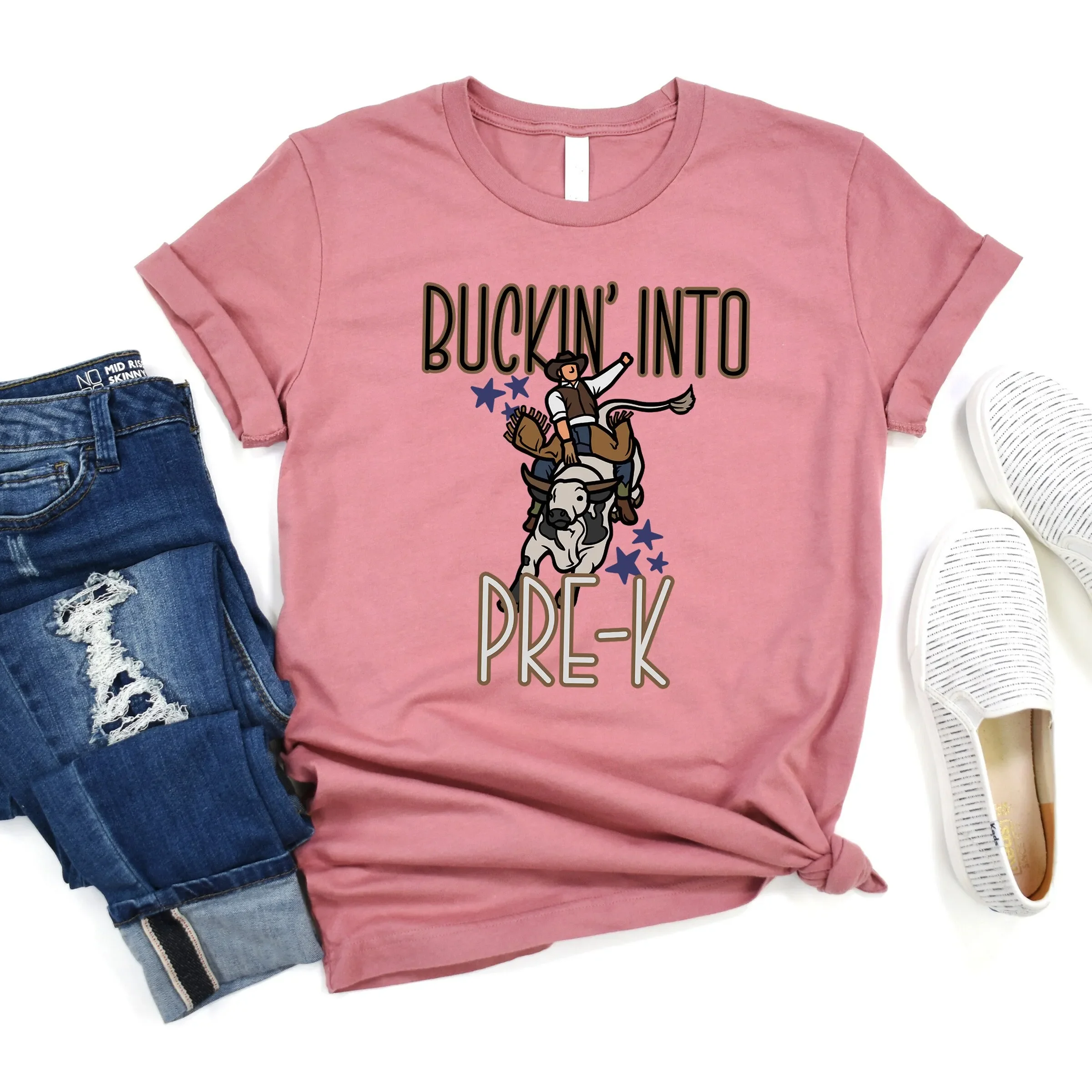 Pre K Teacher T Shirt Cowboy Teaching Team Appreciation First Day Of School Outfit Back To