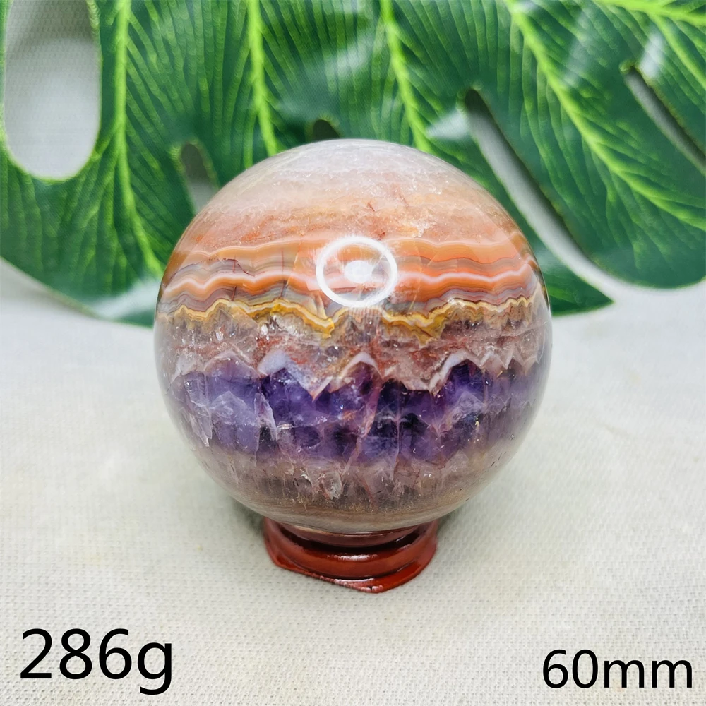 Brazil Natural Gemstone Ball Amethyst Agate Rainbow Crystal Home Room Decoration Gift Witchcraft Altar Prayer Spiritual Healing