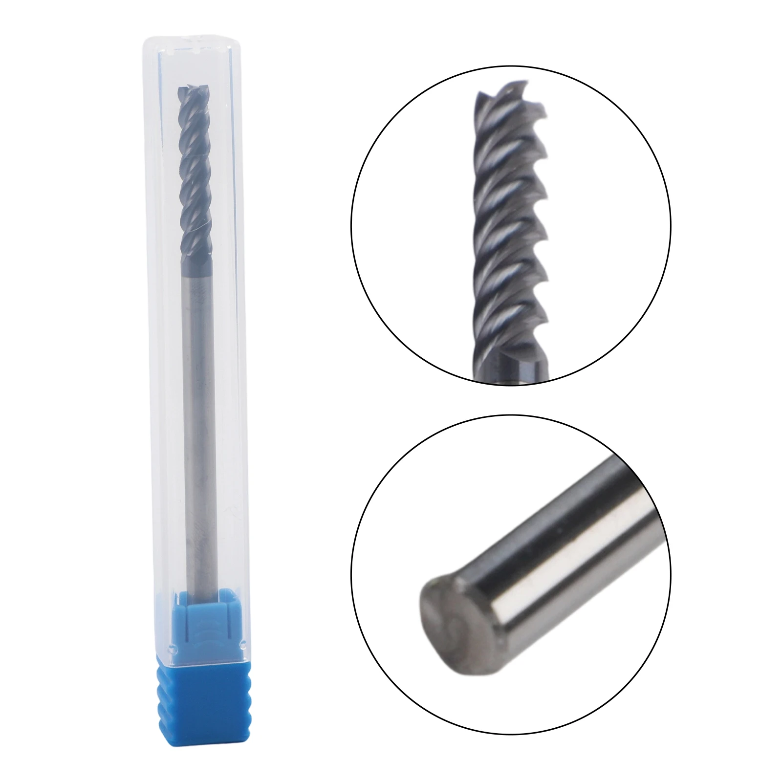 1pc 5x5Dx100 Extra Long Shank 100mm  Carbide End Mill CNC Mill Router Bit 4 Flutes 5MM Milling Cutter Power Tools