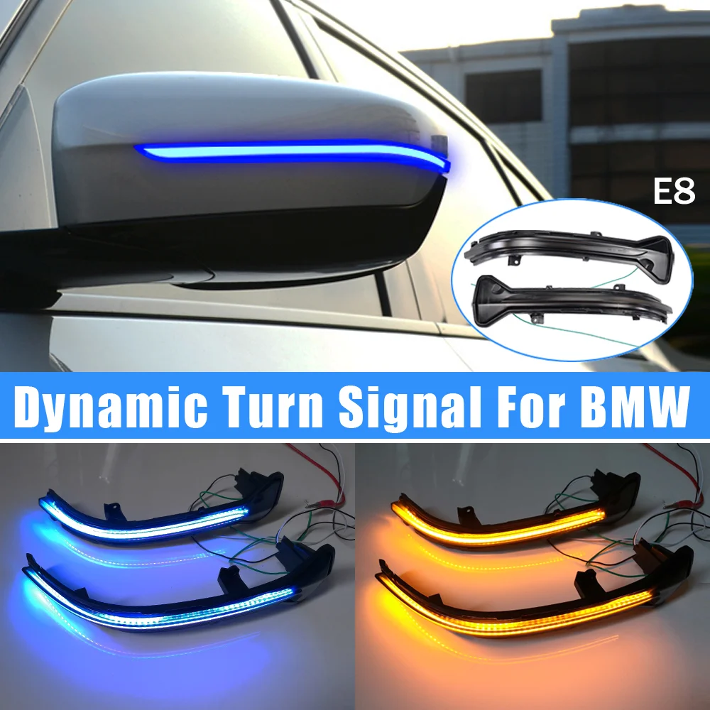Auto LHD Side Rearview Mirror Dynamic Turn Signal Light For BMW 3 4 5 6 7 8 Series G30 G31 G32 G22 G38 G11 G12 G14 G15 G16 G20