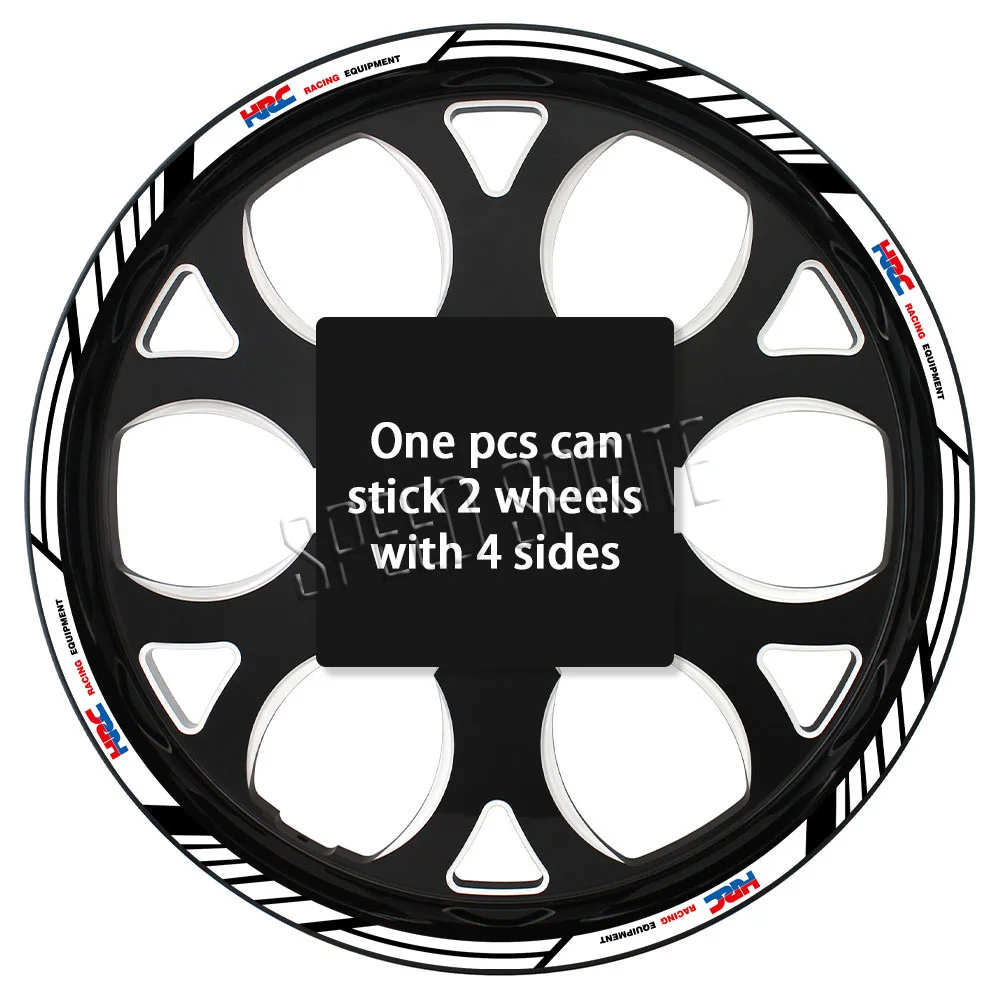 Reflektierende Radaufkleber Felgenstreifen Band Nabenaufkleber Zubehör für Honda HRC CBR650R cbr 600 rr CBR 600 F4 f4i CBR1000RR 250r