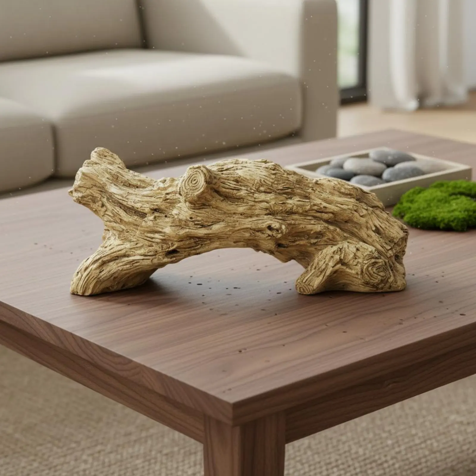 Resin Tree Base Pot Natural Look Faux Tree Base Planter Driftwood Wooden Planter Retro Style Rustic Wooden Flower Pot Creative