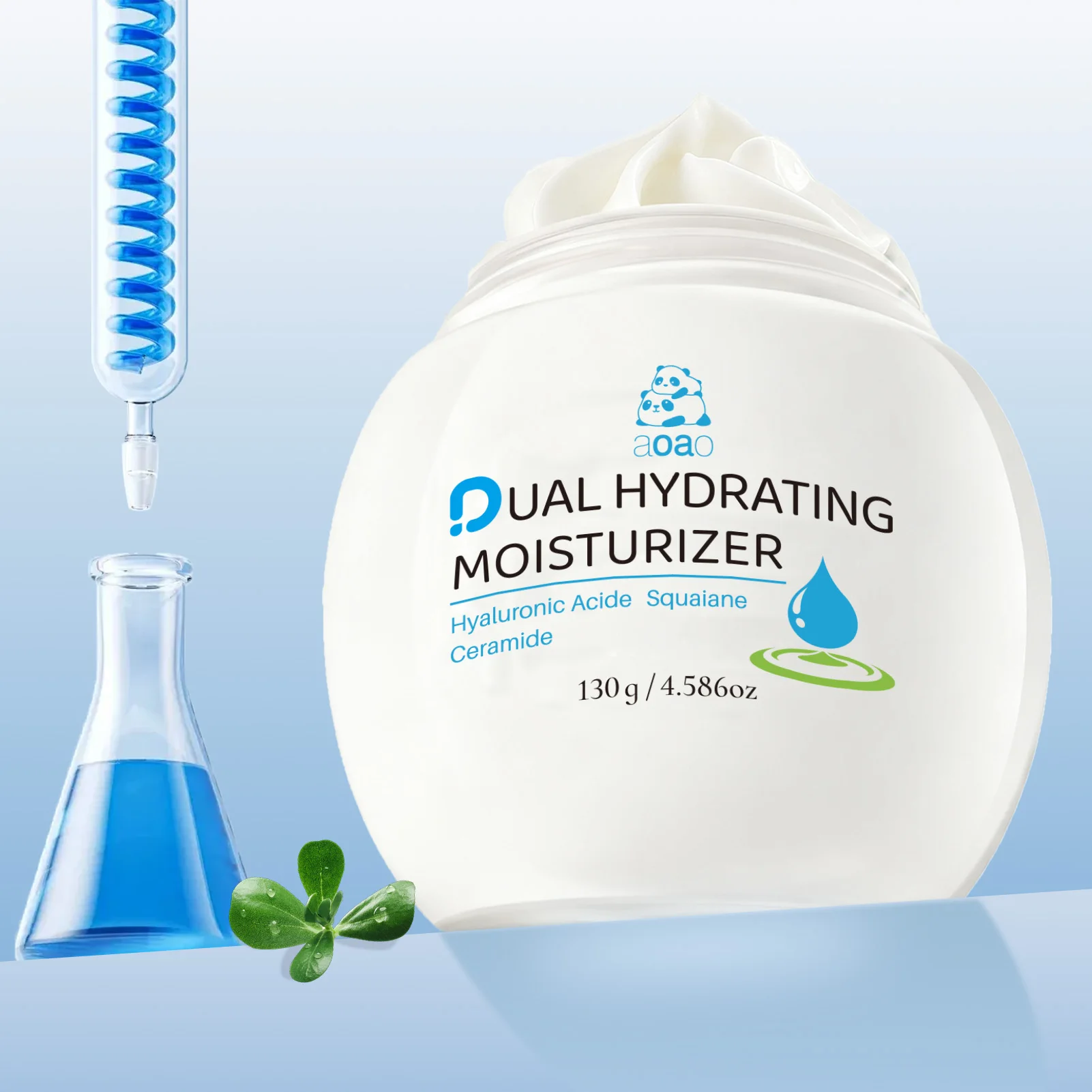 

Ежедневный увлажняющий крем для лица с гиалуроновой кислотой, керамидами и коллагеном для увлажнения.