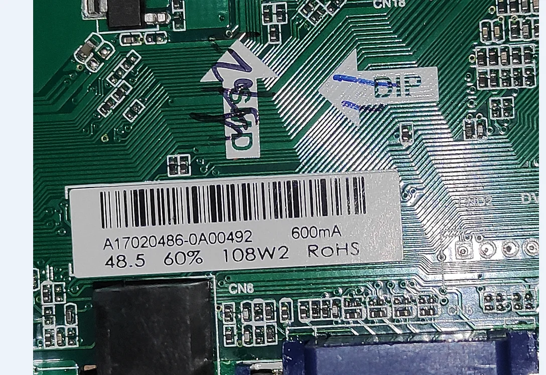

TP.S506.PC821 Three in one TV motherboard 1920x1080 110v-130v 600ma 108w2 48.5 working good
