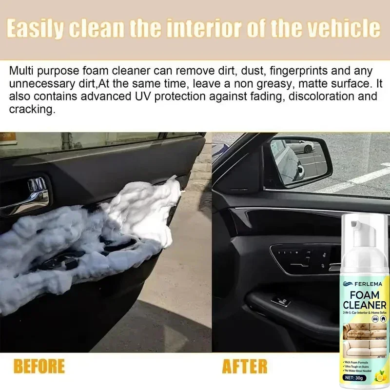 Spray Profesional para Interiores de Auto, Cuidado Suave y Neutro para Asientos y Techos, Renovación Interior General pa
