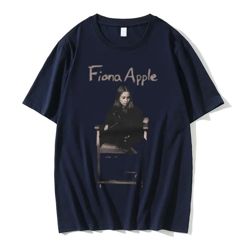 Rock Singer Fiona Apple Print T Shirts Men Women's Fashion Hip Hop Oversized T-shirt Unisex Pure Cotton Tshirt Gift for Fans