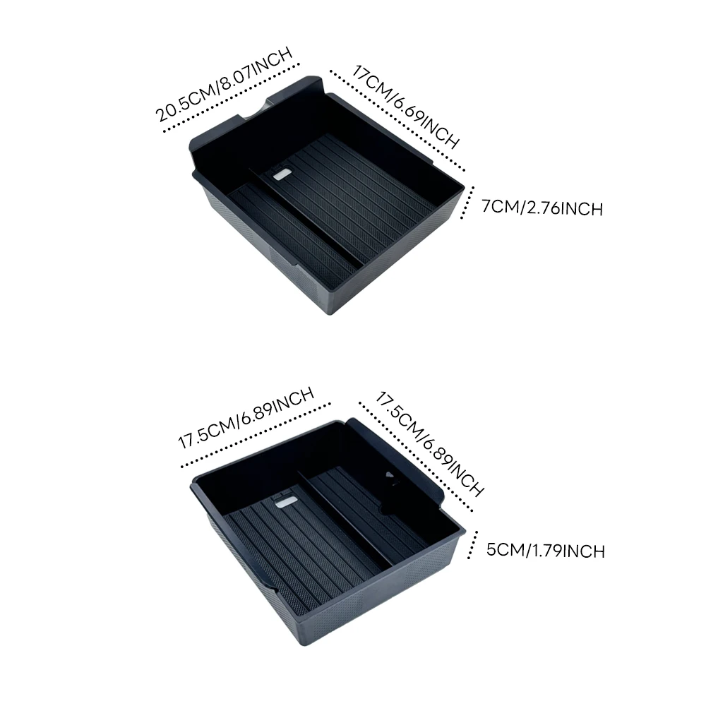 TESY Für Tesla Model Y Premium Performance Juniper Launch Center Konsolen-Aufbewahrungsbox Oberes & Unteres Silikon-Pad – Detail 9