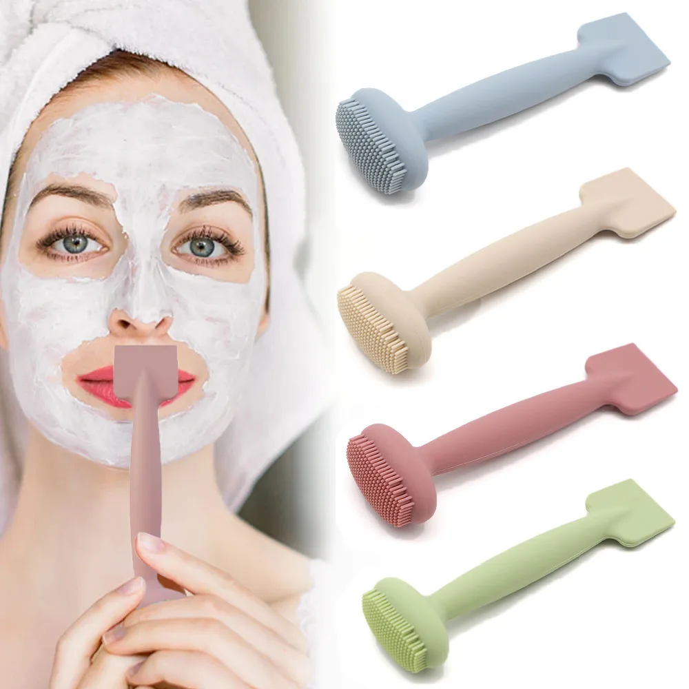 Silikon Maske Pinsel Schlamm Maske Applikator Mehrzweck Peeling Gesichts Reinigung Pinsel Tragbare Hautpflege Werkzeug Großhandel