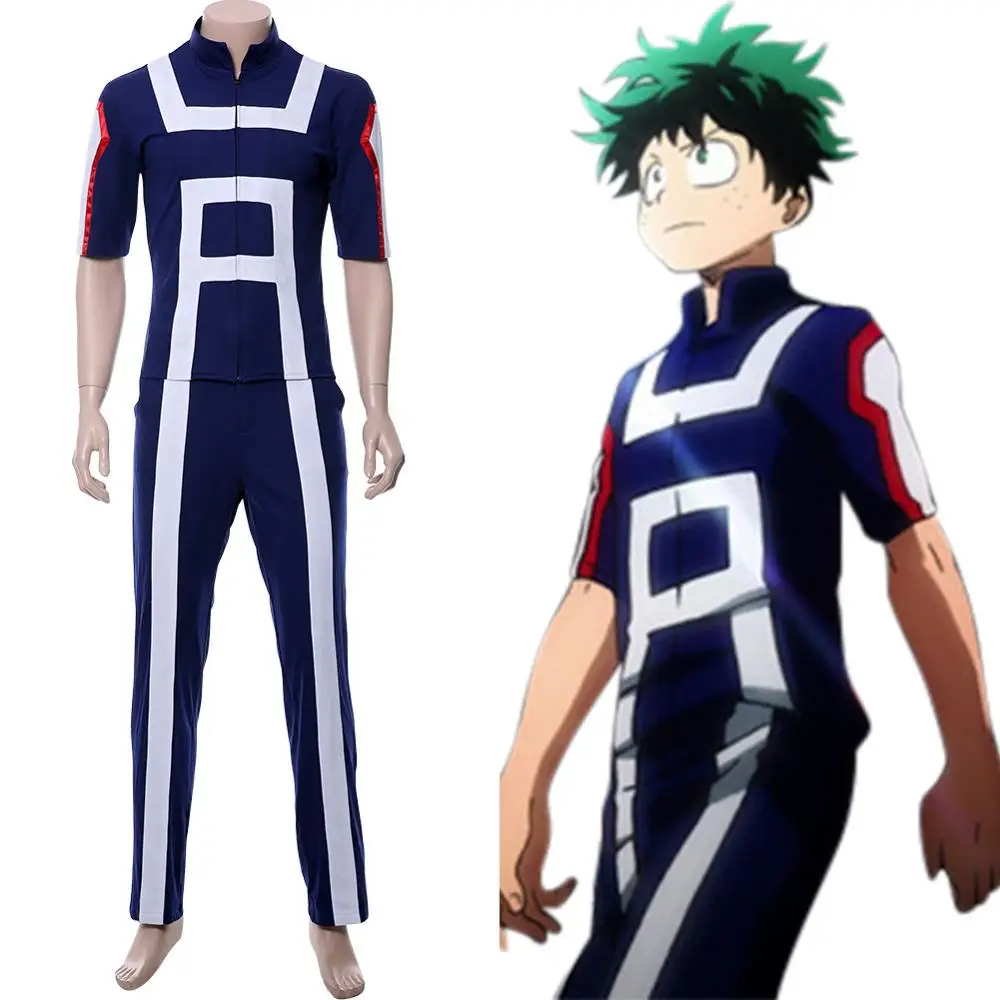 

My Hero Academia Sports Uniform Izuku Midoriya Cosplay Costume Gym Suit High School Uniform Sports Wear Outfit