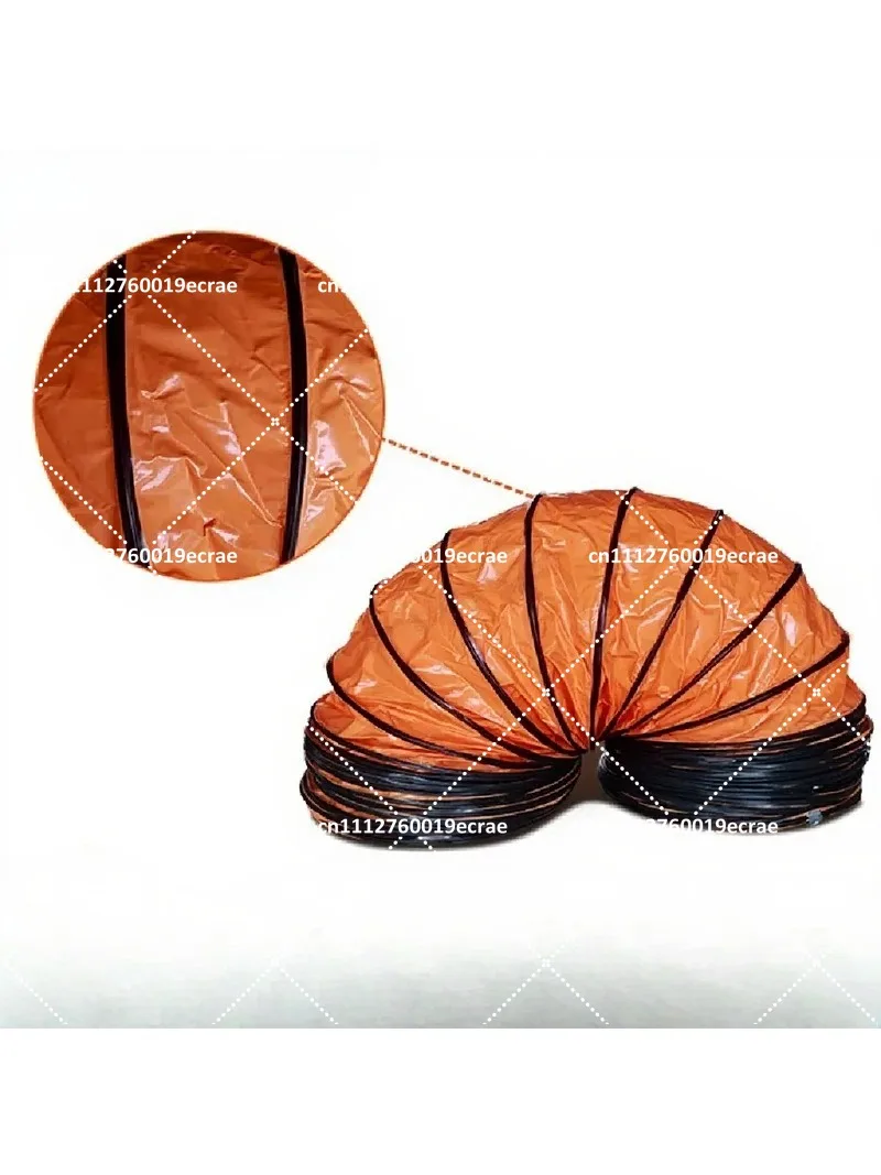 Telescopic Air Duct Ventilation Pipe High Temperature Resistant PVC Canvas Exhaust Hose for Paint Spray Booth Dust Collection