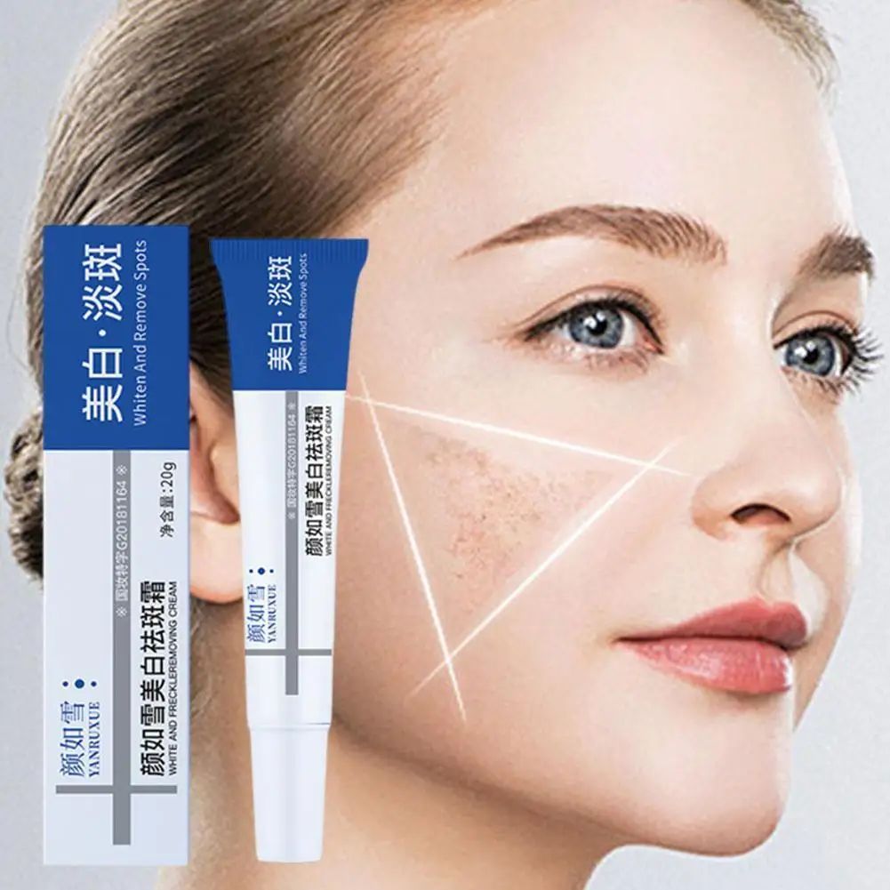 

20g Whitening Freckle Cream Effective Remove Melasma Dark Spots Cream Fade Moisturize Brighten Smooth Beauty Face Skin