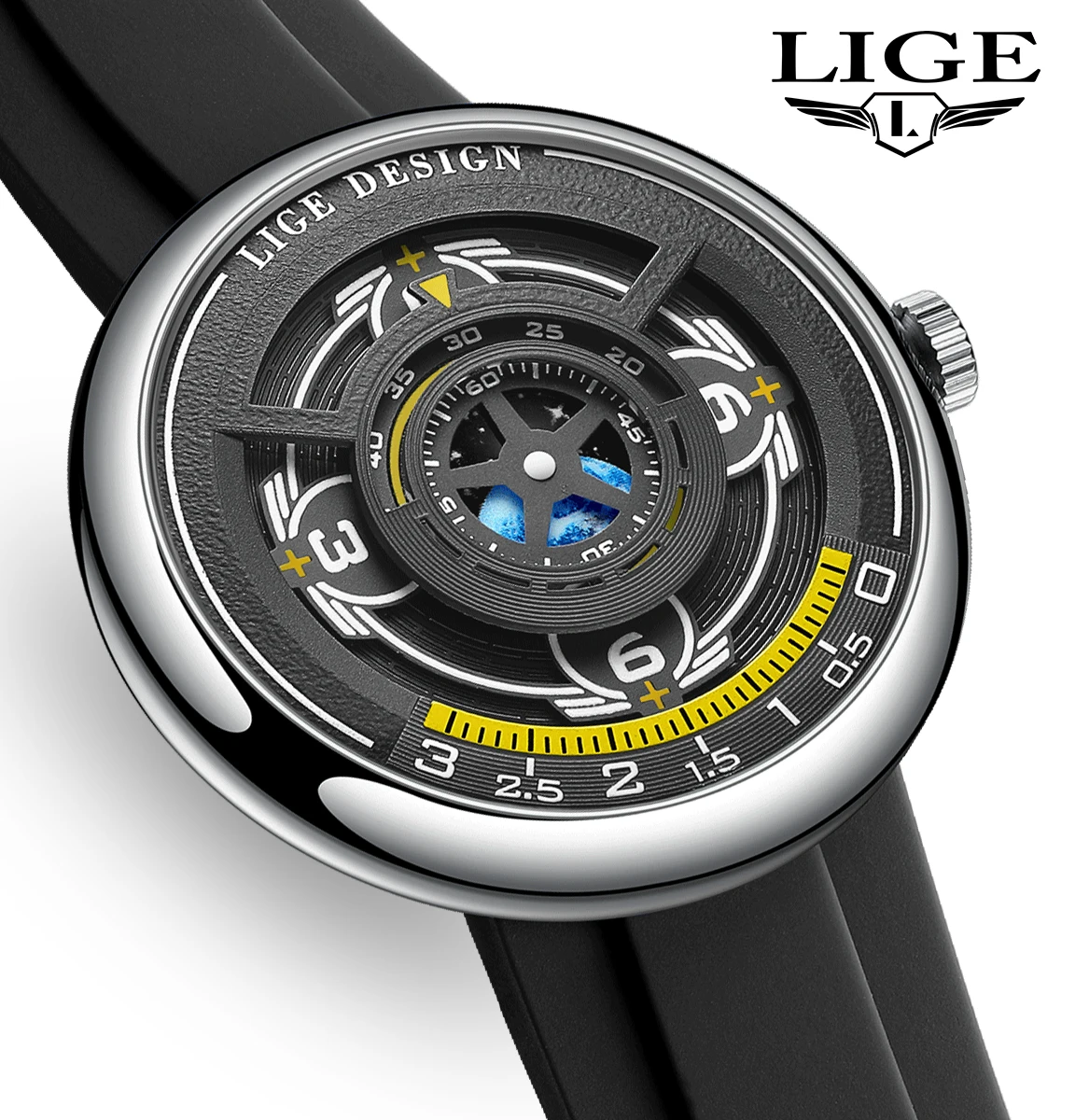 

LIGE men's watches 2026 fashion features business military watches men casual quartz wristwatch luminous clock waterproof reloj