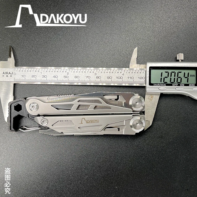 DAKOYU Sliver 23-in-1 opvouwbare multifunctionele gereedschapstang Multifunctionele combinatiegereedschaptang EDC buitenuitrusting