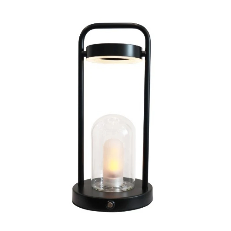 

Modern Simple Portable Charging Simulation Candle Desk Light Ambient Light Camp Lights Camping Bedside