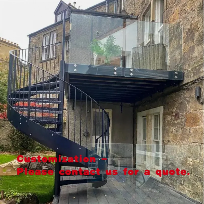 custom.DB Cost-Effective Steel Stairs with Handrail and Balustrade Industrial and Public Buildings