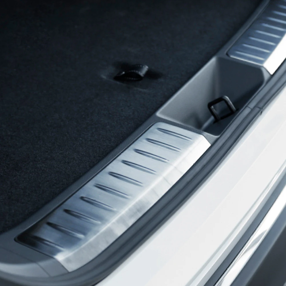 For Toyota Venza Harrier 2021-2024 Stainless Steel Car Rear Bumper Trunk Sill Protector Cover Trims