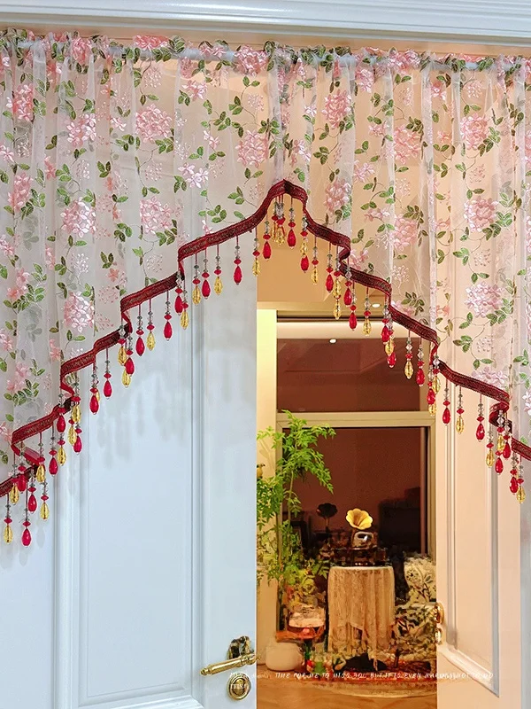 rideau-de-porte-mi-long-en-dentelle-brodee-sensation-d'ambiance-haut-de-gamme-sans-percage-pour-chambre-a-coucher