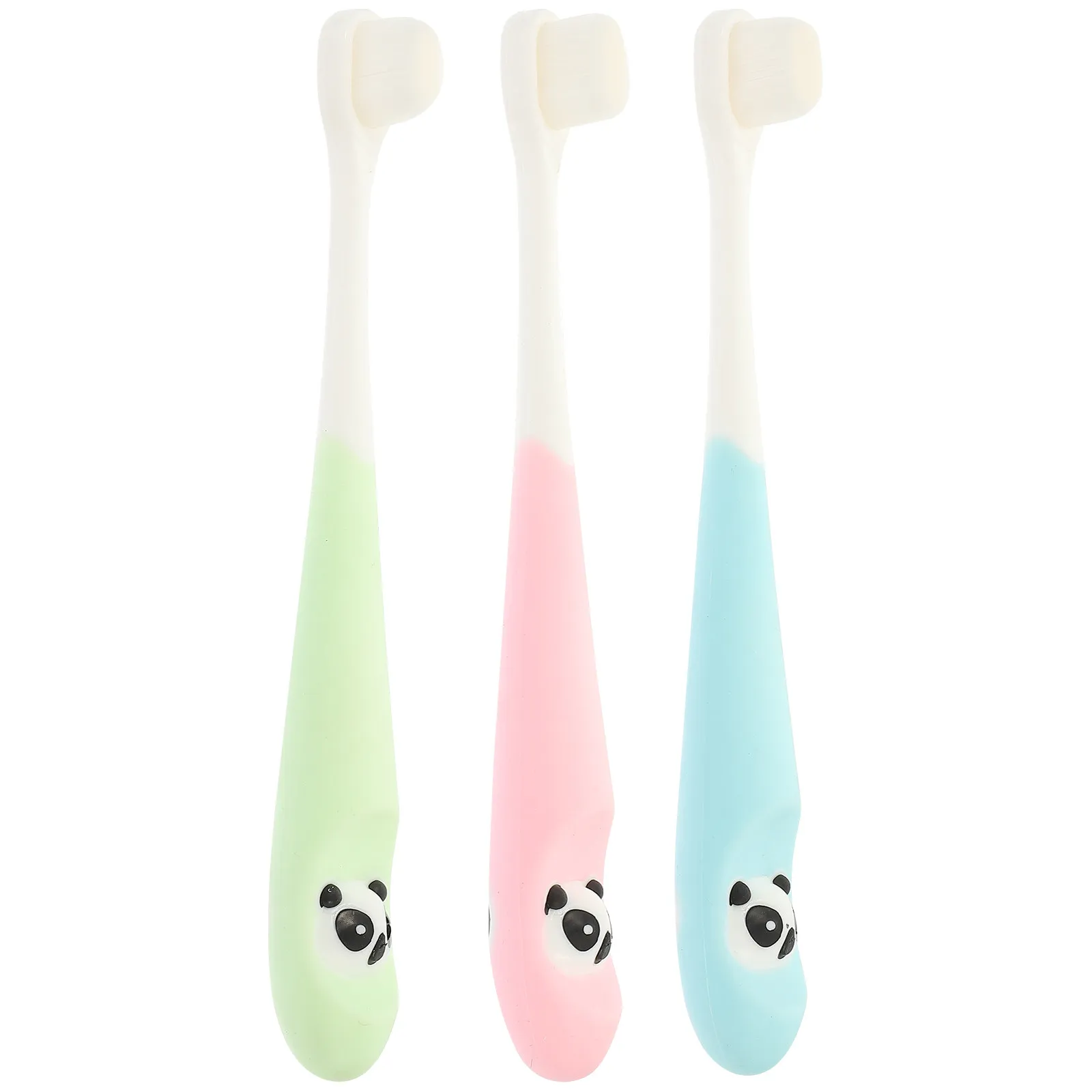 

3Pcs Kid Toothbrushes Soft Bristle Manual Children Toothbrushes Ergonomic Portable Travel Toddler Teeth Brush Daily Use