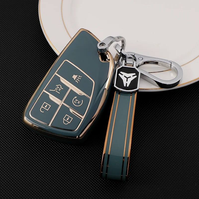 5 6 Buttons TPU Key Case Car Fob for Buick ENVISION S Plus Avenir for Chevrolet Tahoe Suburban for GMC Yukon 2020 2021