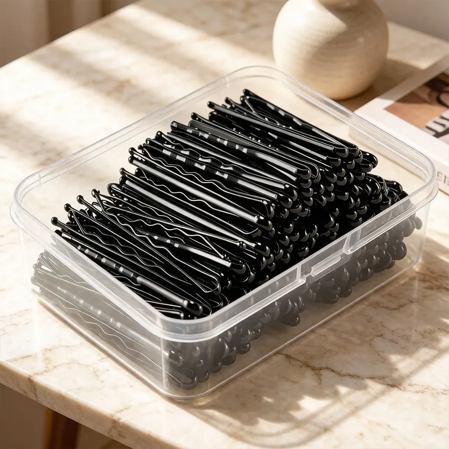 Black Hair Bobby Pins for Stylish Updos