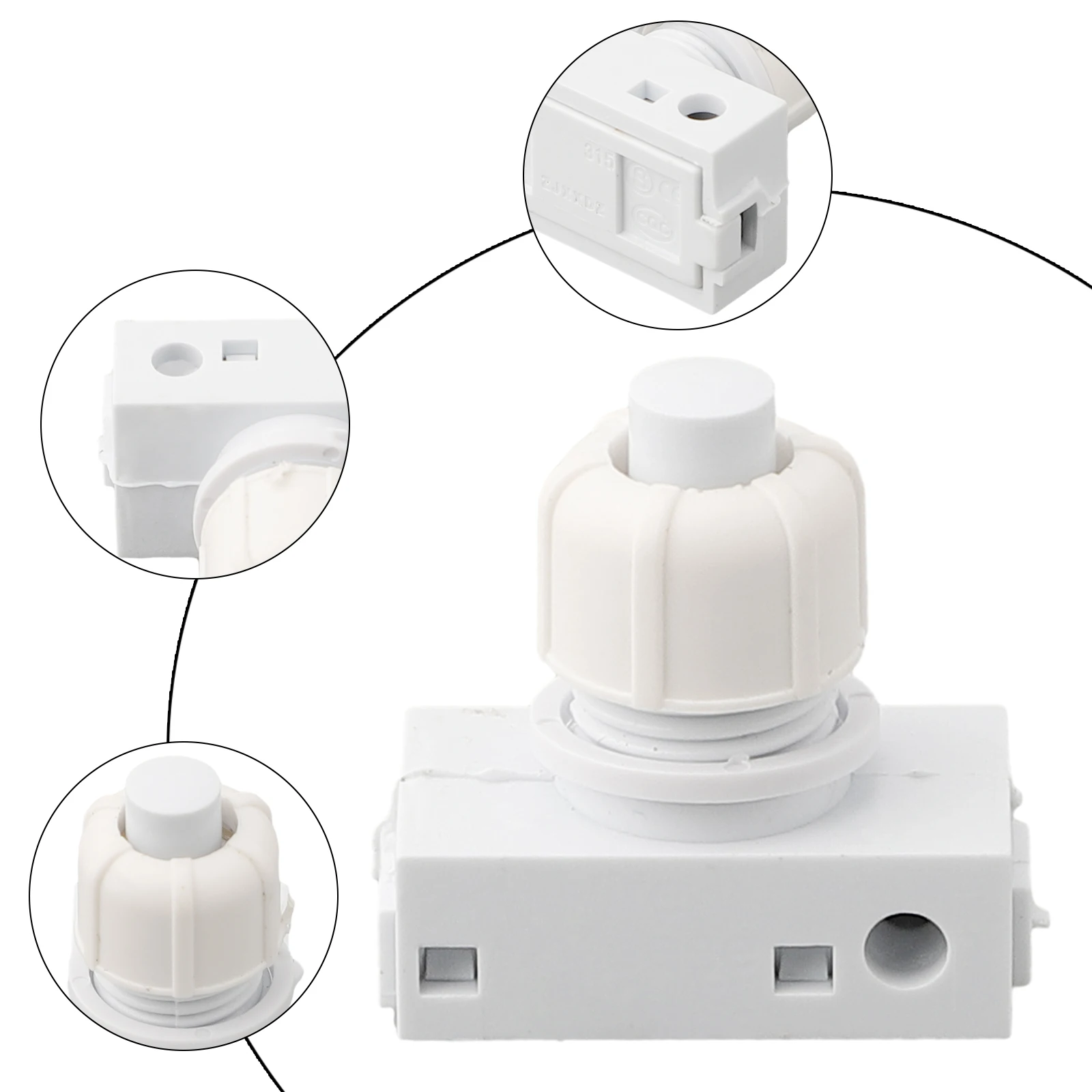 High Quality Pressure Switch Switches Switches Accessories With White Or Black Pressure Switch 23 X 12.9 X 24.75 Mm