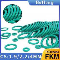 O-ring thickness 1.9/2.2/4mm CS fluororubber FKM sealing temperature resistant gasket rubber ring complete in specifications